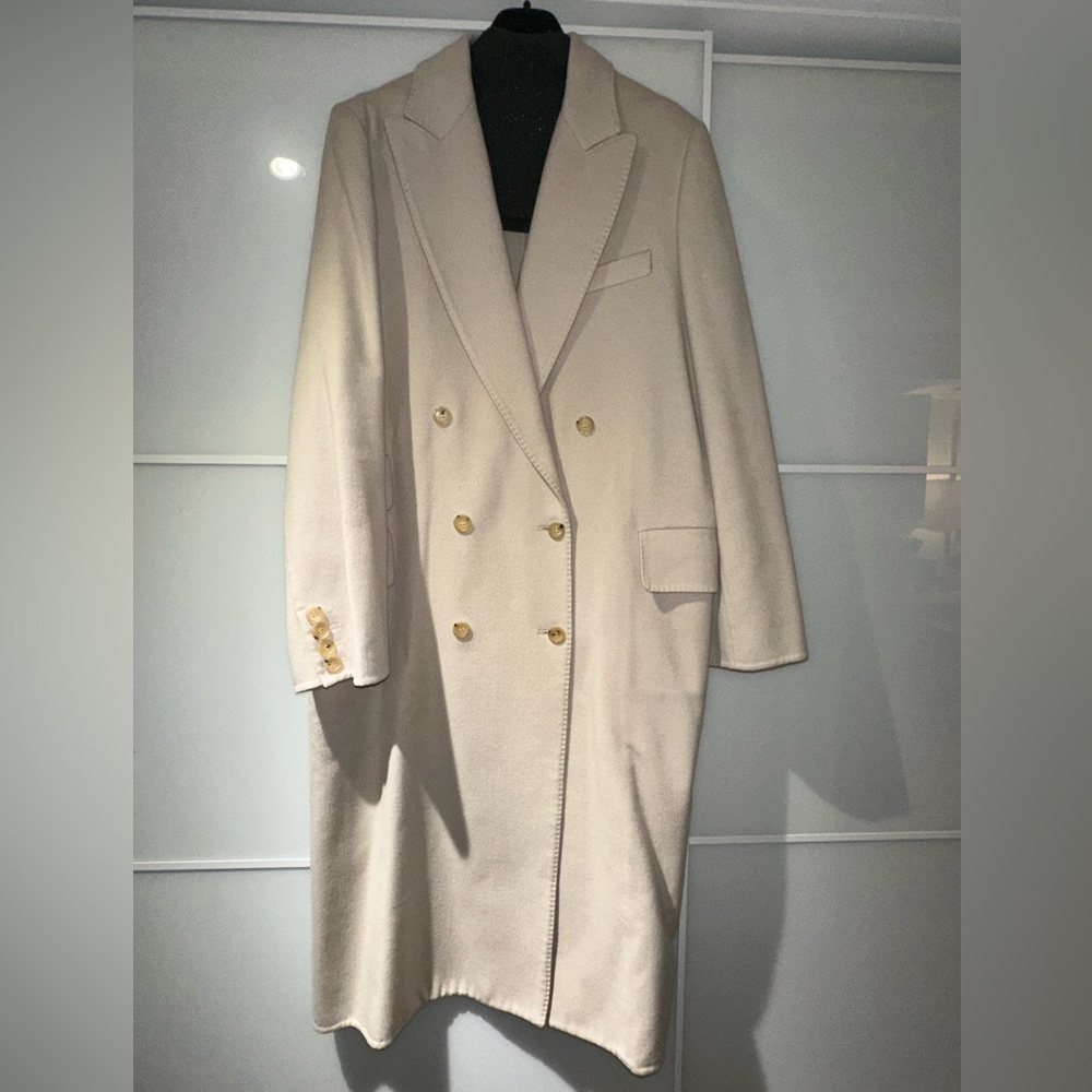 MaxMara runway cream coat
